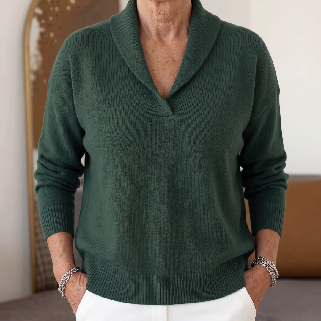 Sienna relaxed v neck knit jumper – image 5