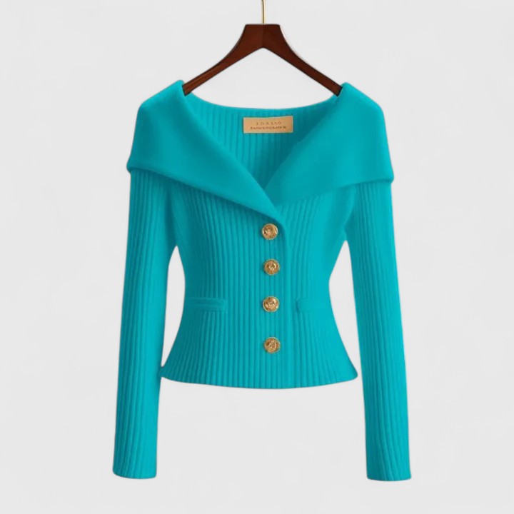 Imogen fitted wide collar gilet – image 9