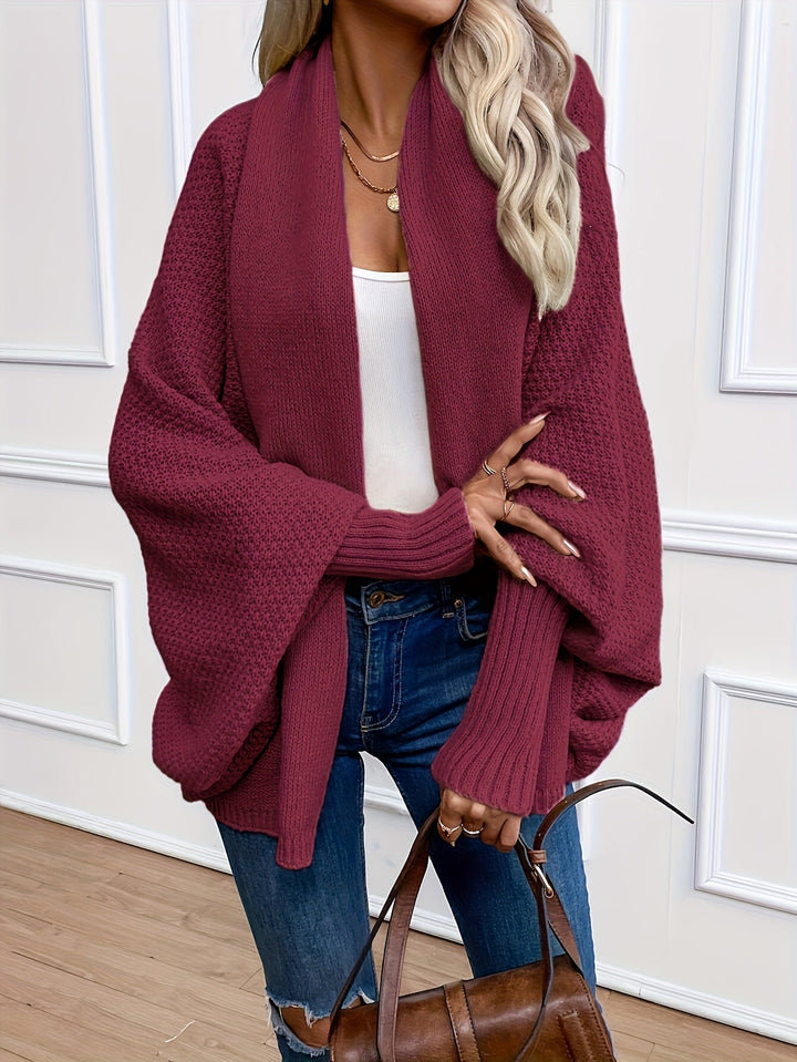 Wendela waterfall knit cardigan with shawl collar – image 4