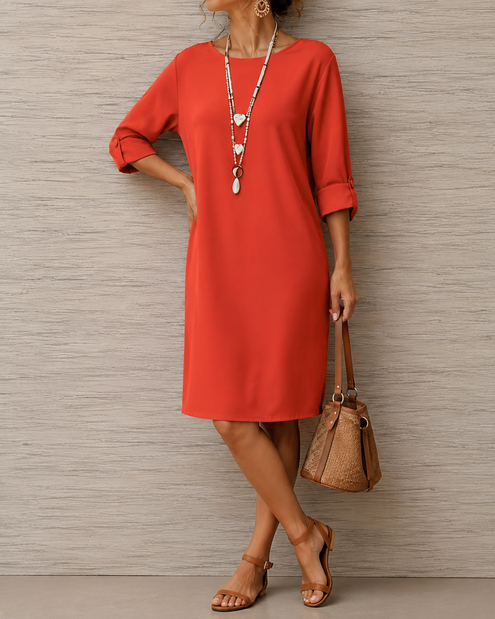 Tuva flowing midi dress – image 6