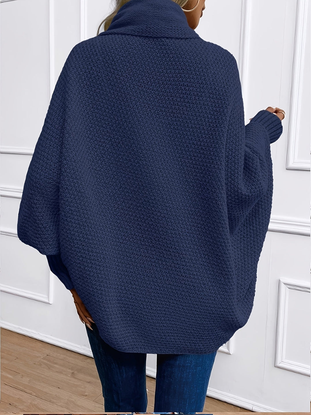 Wendela waterfall knit cardigan with shawl collar – image 6