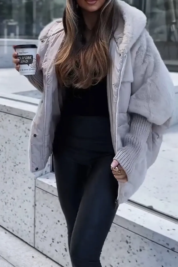 Cassandra hooded winter bomber jacket – image 3
