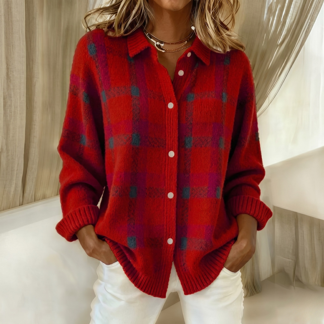 Maj knit cardigan with collar – image 8