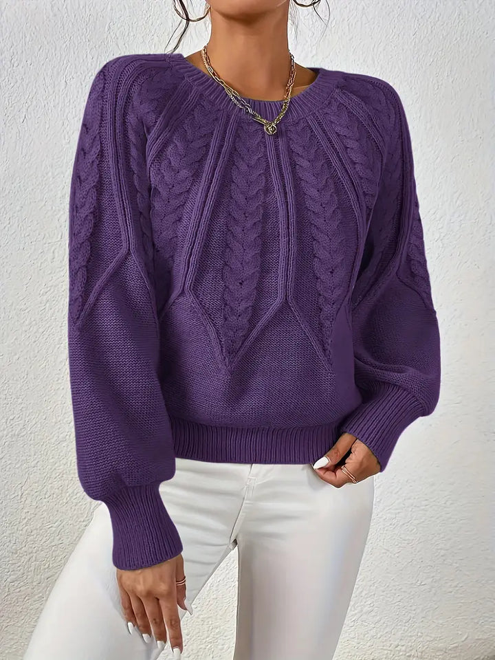 Ronja cropped cable knit jumper – image 13