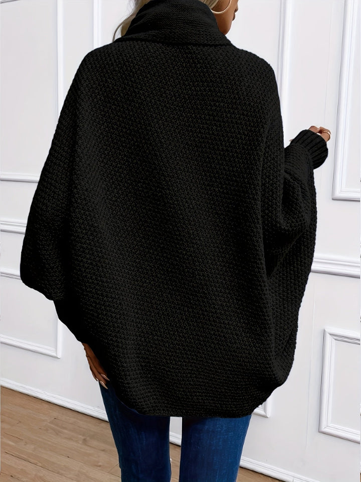 Wendela waterfall knit cardigan with shawl collar – image 5