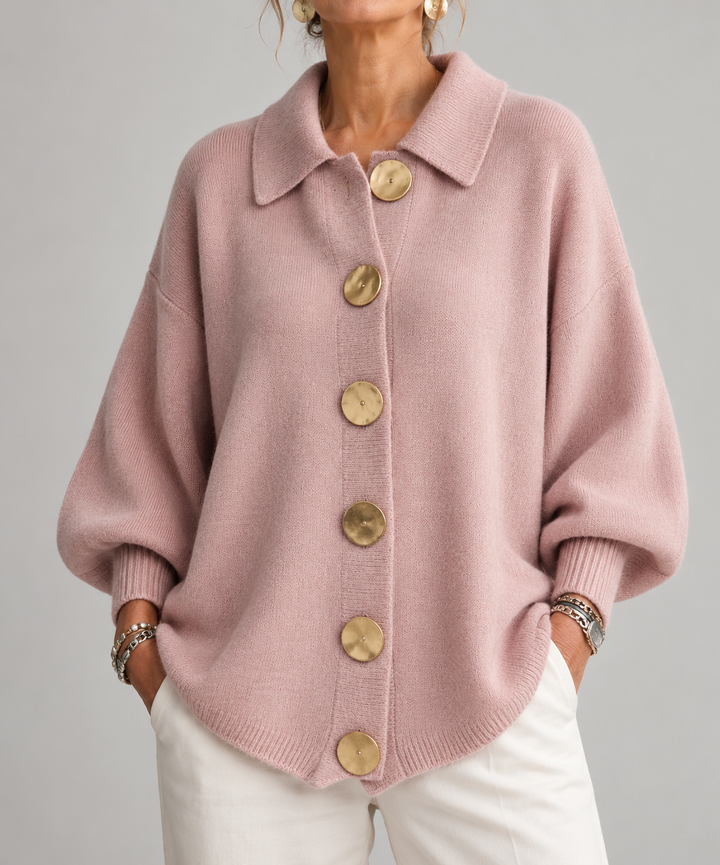 Alva knit vest with oversized collar – image 7