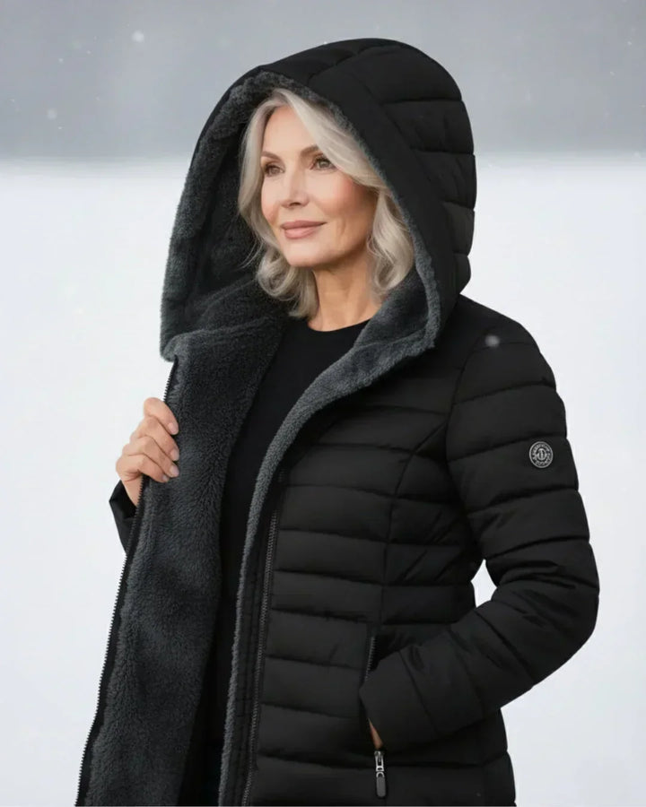 Dulcie Elegant Longline Padded Jacket - image 13