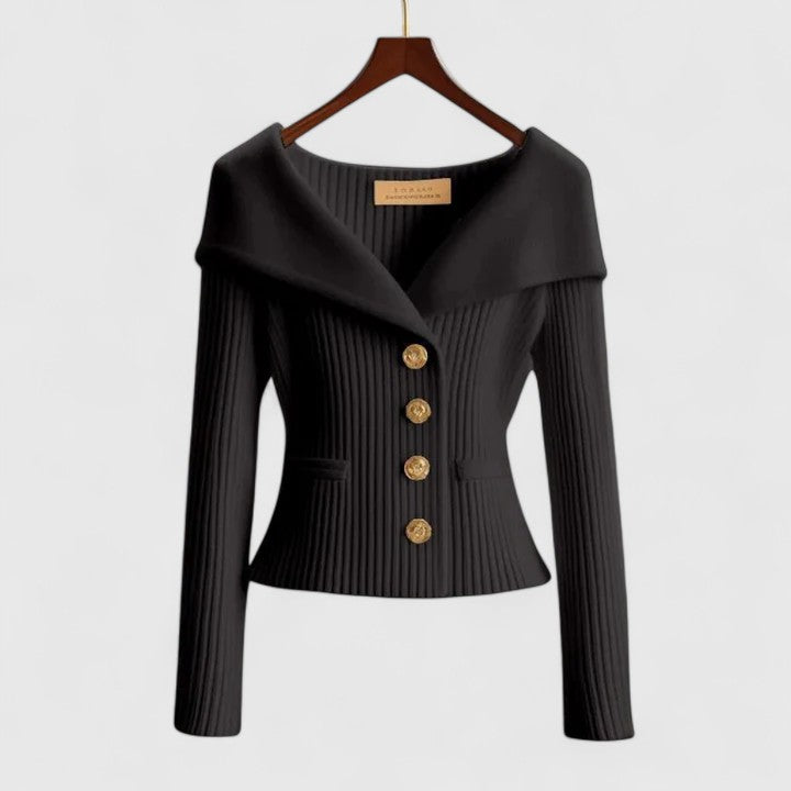 Imogen fitted wide collar gilet – image 6