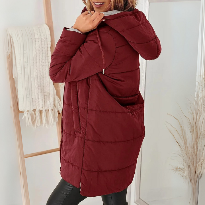 Ceridwen longline hooded padded coat – image 5