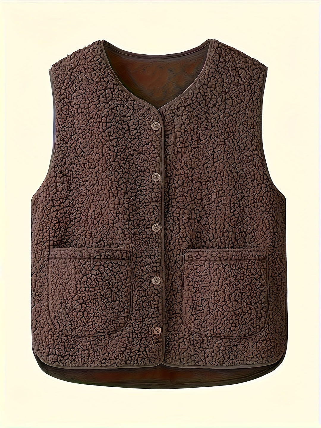 Justine button front sweater vest – image 5