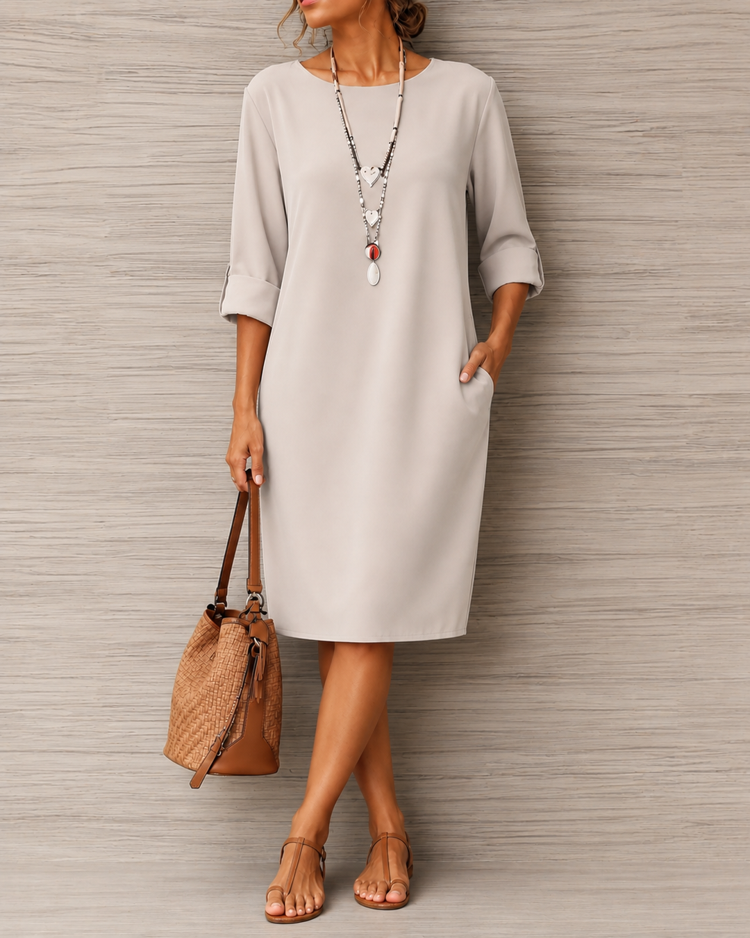 Tuva flowing midi dress