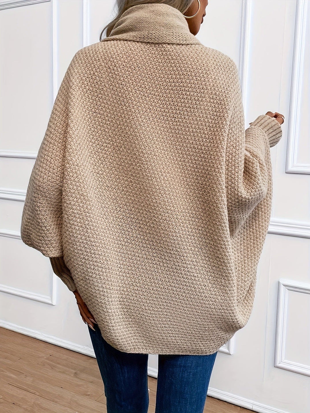 Wendela waterfall knit cardigan with shawl collar – image 8