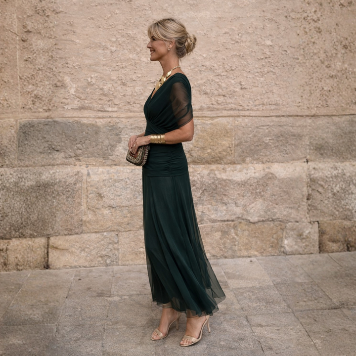 Gwyneth Elegant Off Shoulder Mermaid Maxi Dress - image 10