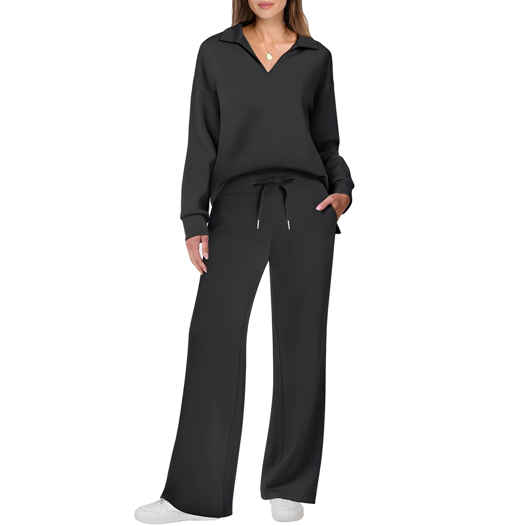 Anouk two piece set, knit texture detail