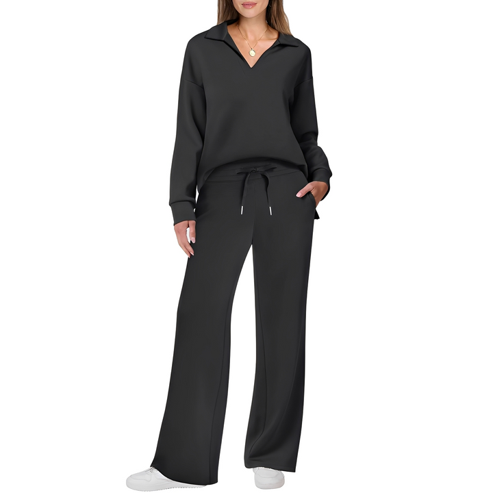 Anouk two piece set, knit texture detail