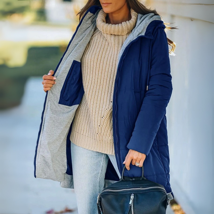 Ceridwen longline hooded padded coat – image 2