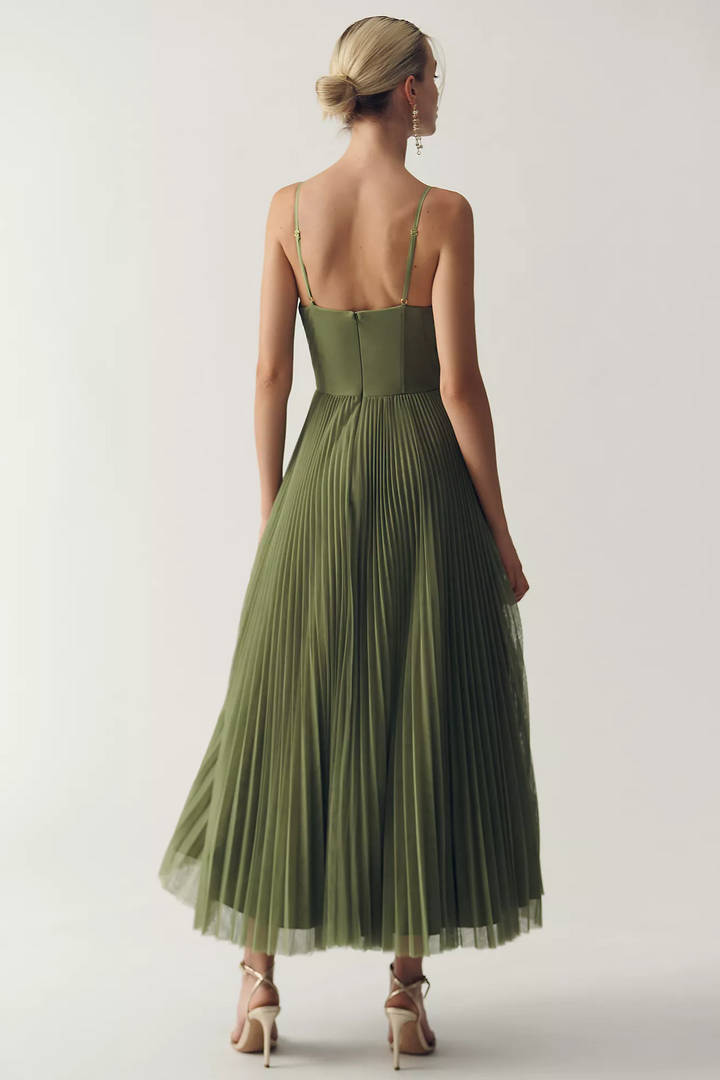 Odette structured corset midi dress – image 7