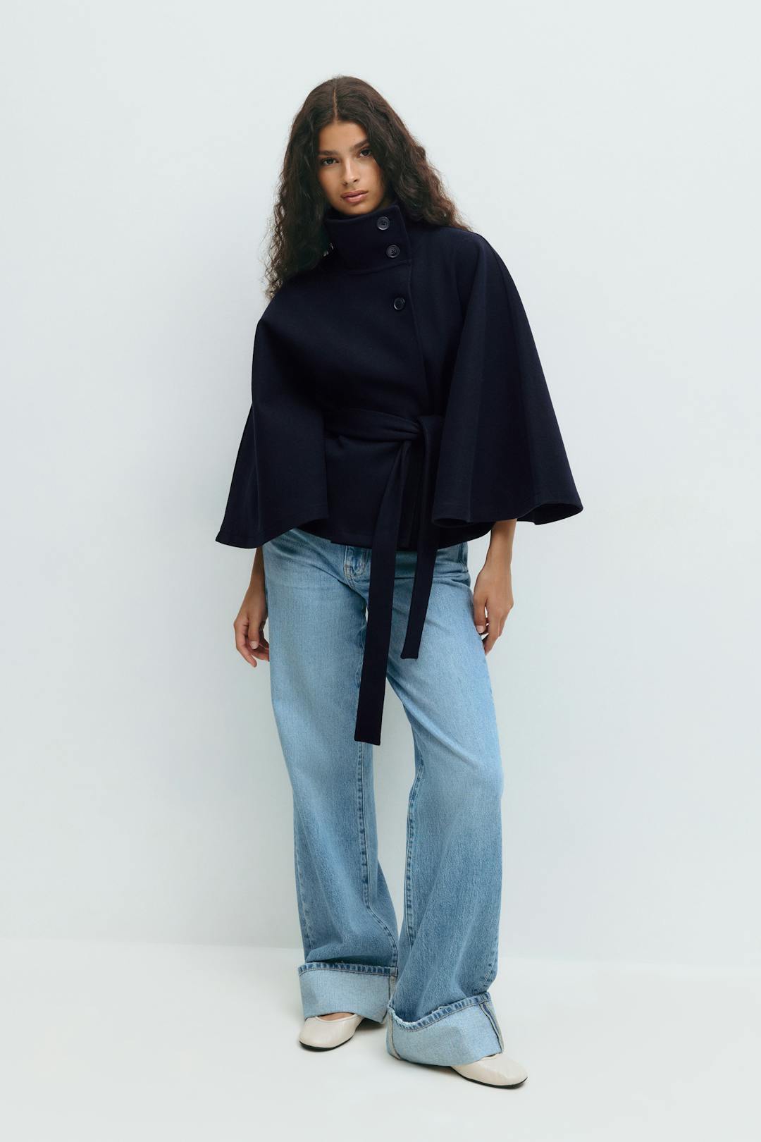 Cora belted cape coat – image 12