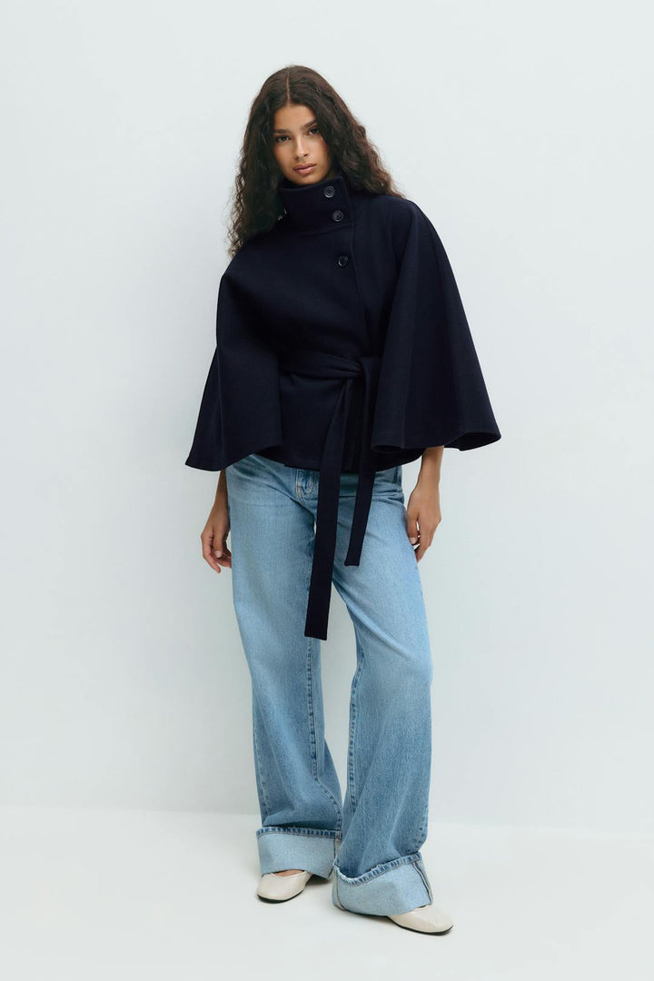 Cora belted cape coat – image 12