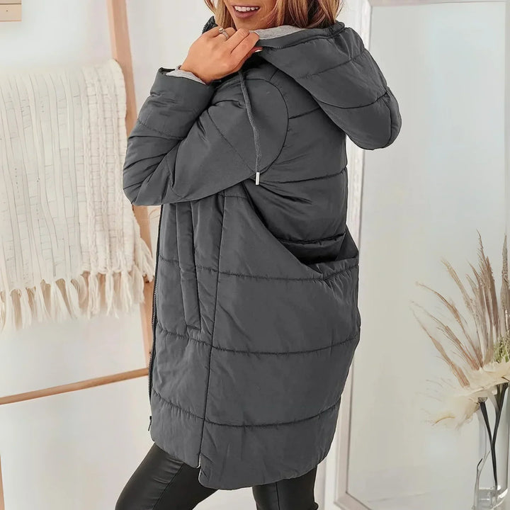 Ceridwen longline hooded padded coat – image 6