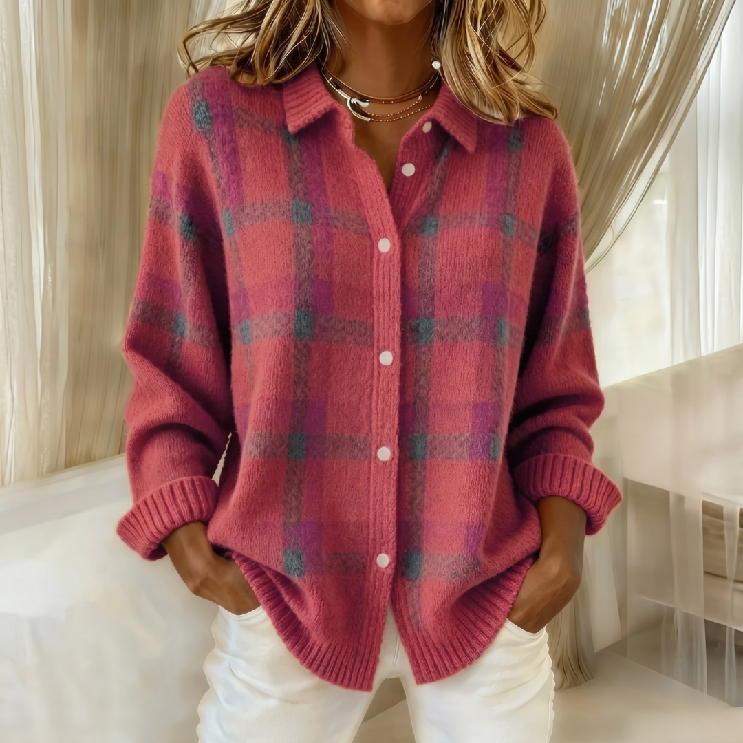 Maj knit cardigan with collar – image 6