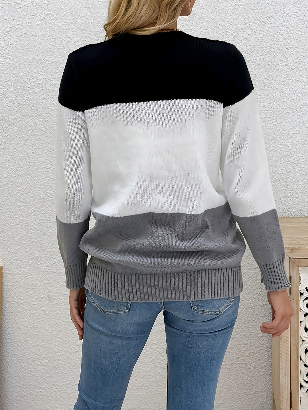 Sylvie patchwork knit cardigan – image 11