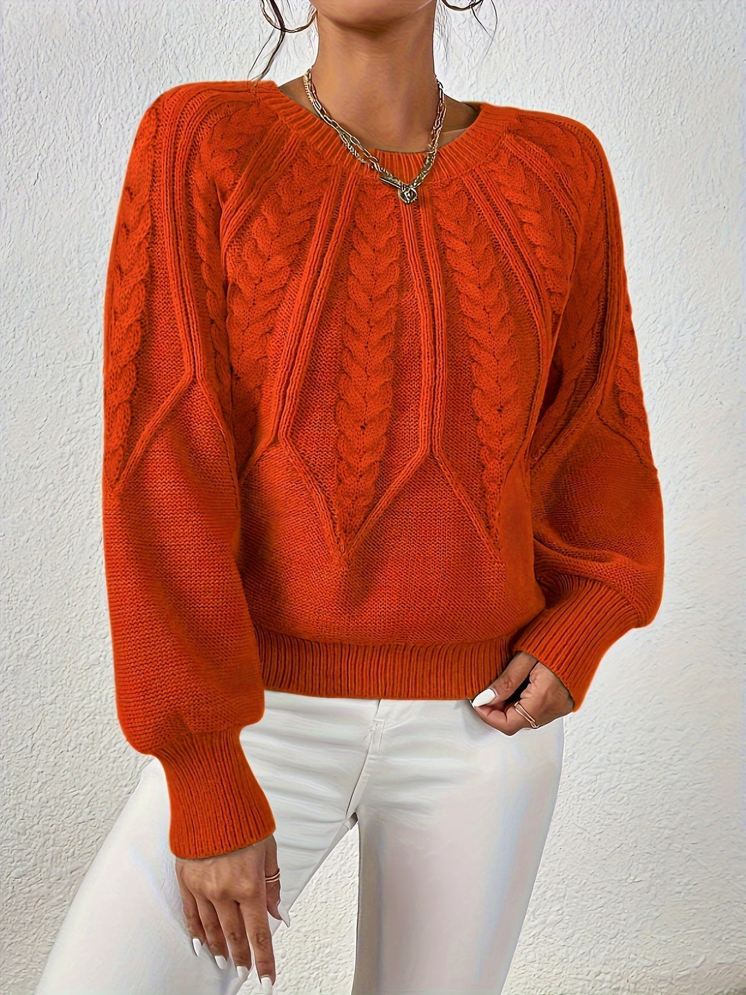 Ronja cropped cable knit jumper – image 4
