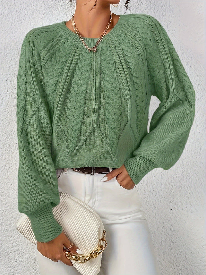 Ronja cropped cable knit jumper – image 6