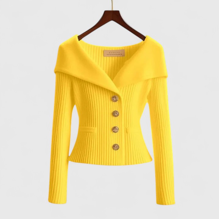 Imogen fitted wide collar gilet – image 3
