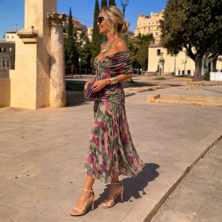 Gwyneth Elegant Off Shoulder Mermaid Maxi Dress - image 6