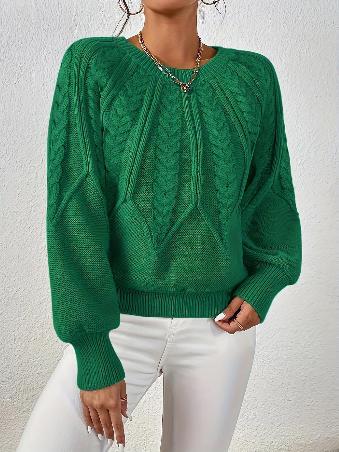 Ronja cropped cable knit jumper – image 10