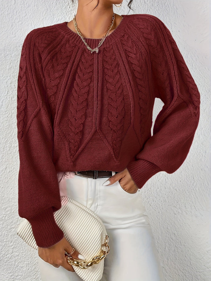 Ronja cropped cable knit jumper – image 5