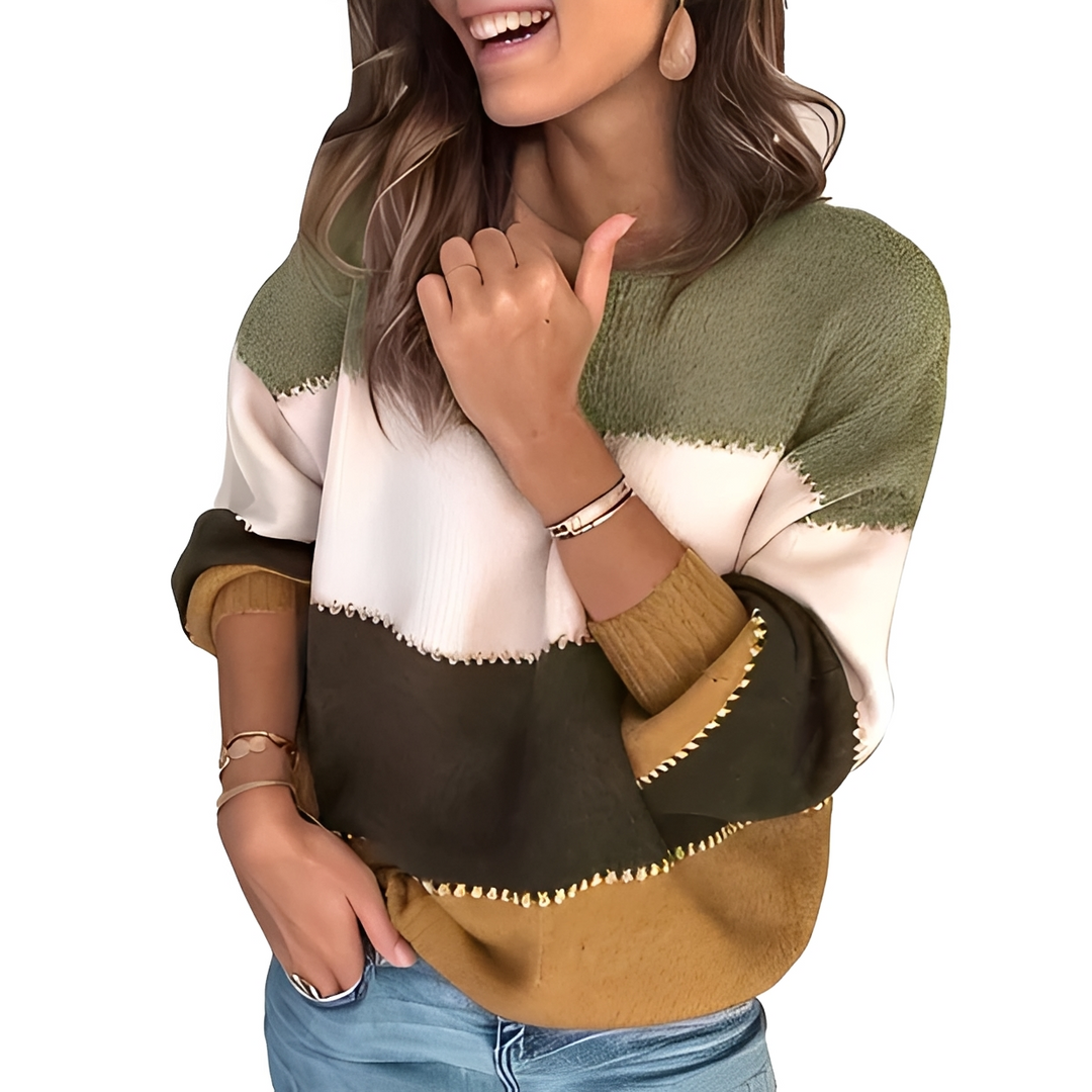 Aubrie striped knit jumper
