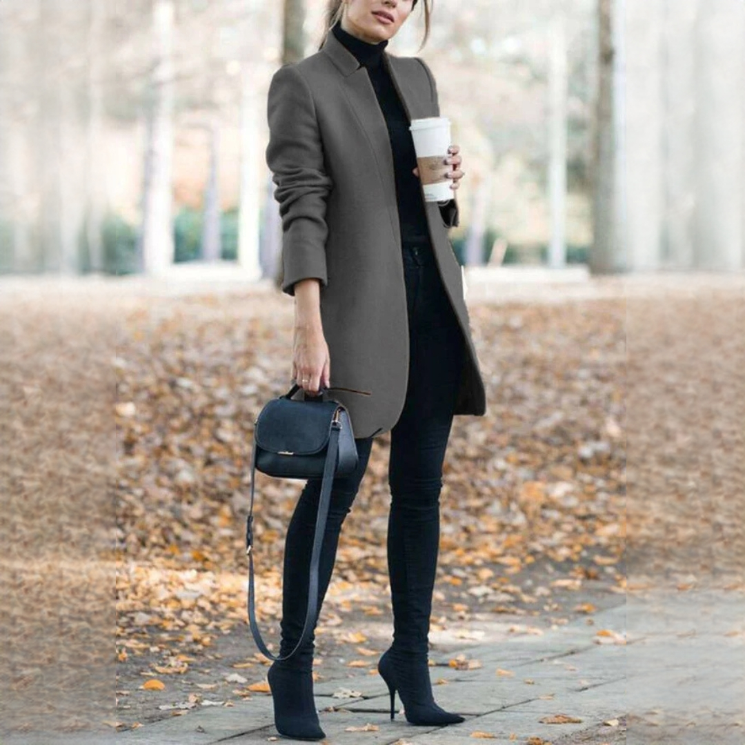 Savannah longline blazer in grey
