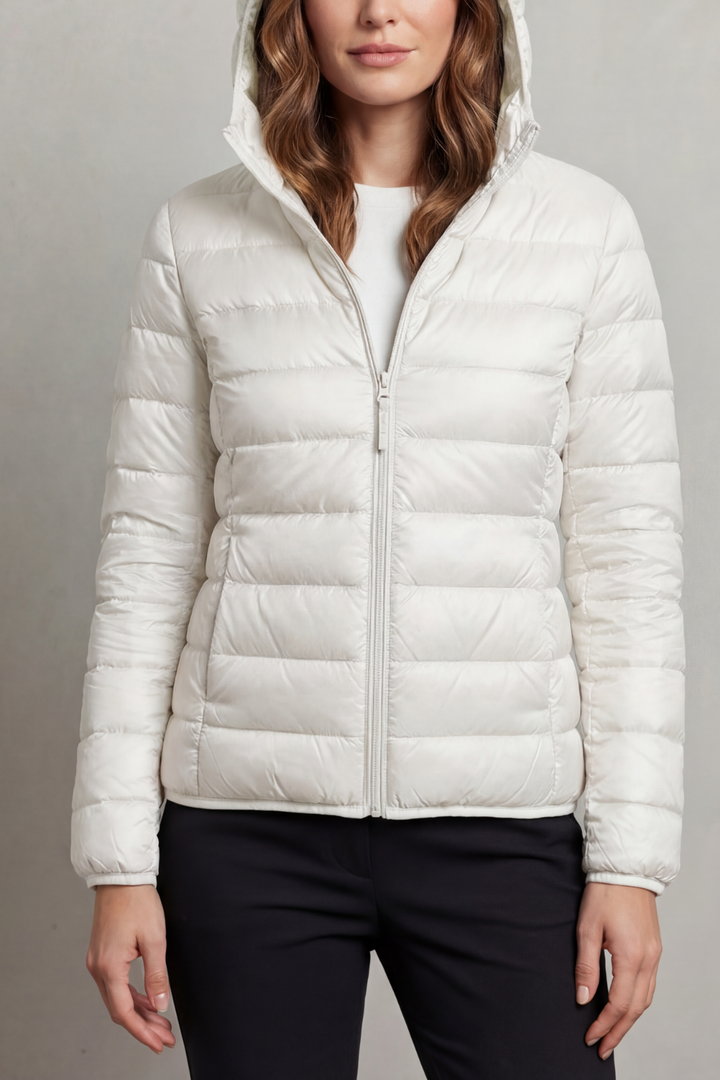 Sabrina Elegant Lightweight Packable Hooded Puffer Jacket - image 23