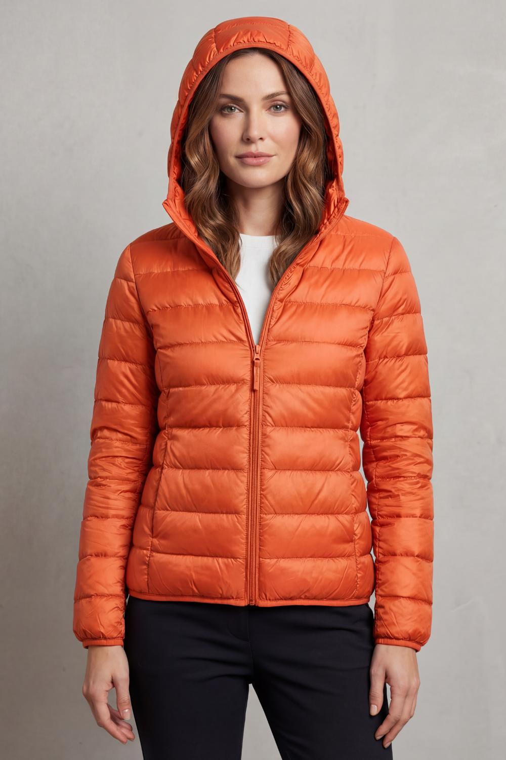 Sabrina Elegant Lightweight Packable Hooded Puffer Jacket - image 18