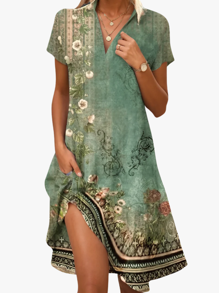 Janne printed midi dress – image 4