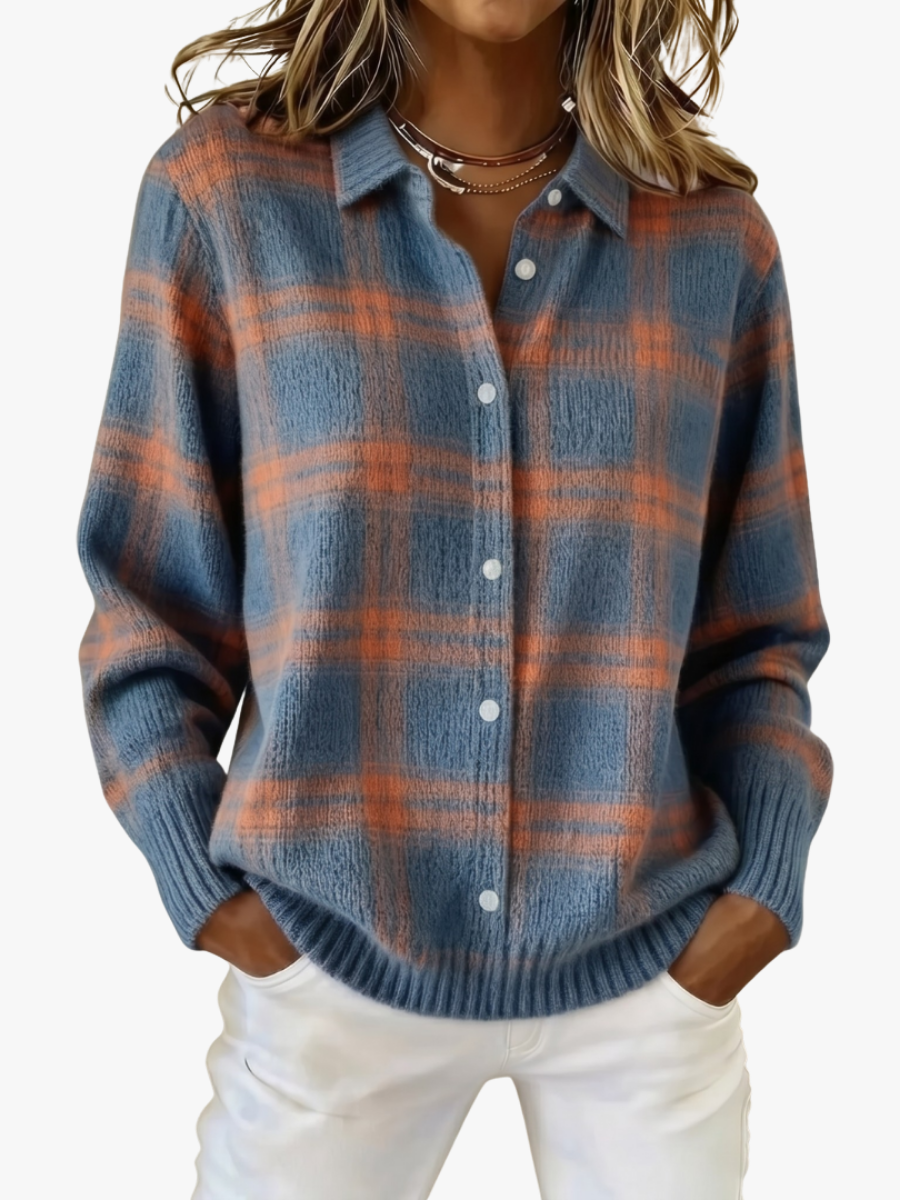 Maj knit cardigan with collar