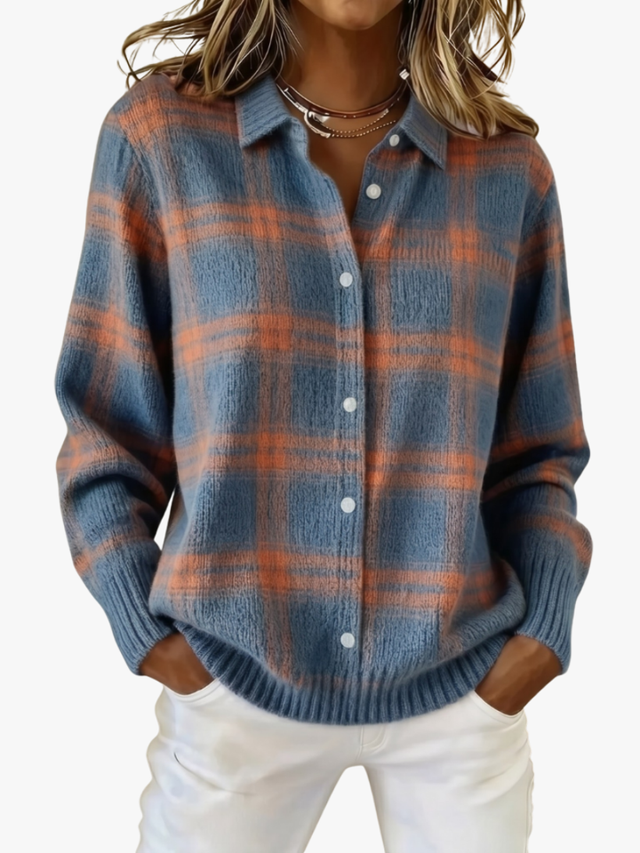 Maj knit cardigan with collar