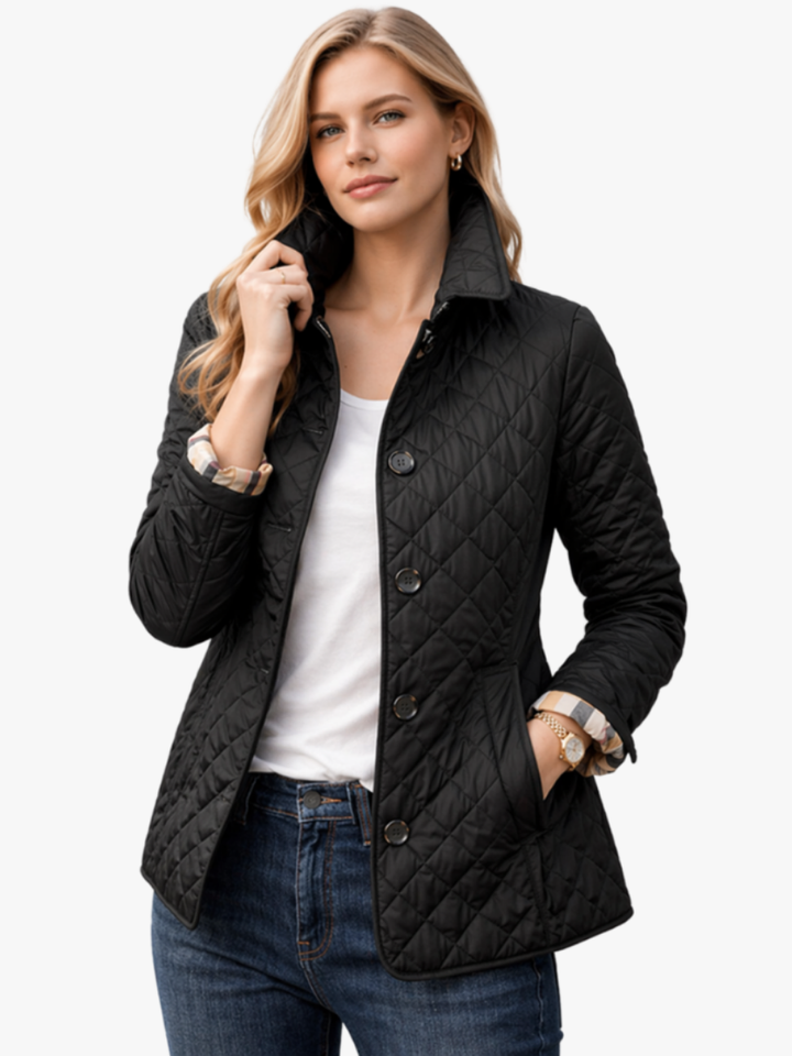 Romilly buttoned quilted jacket