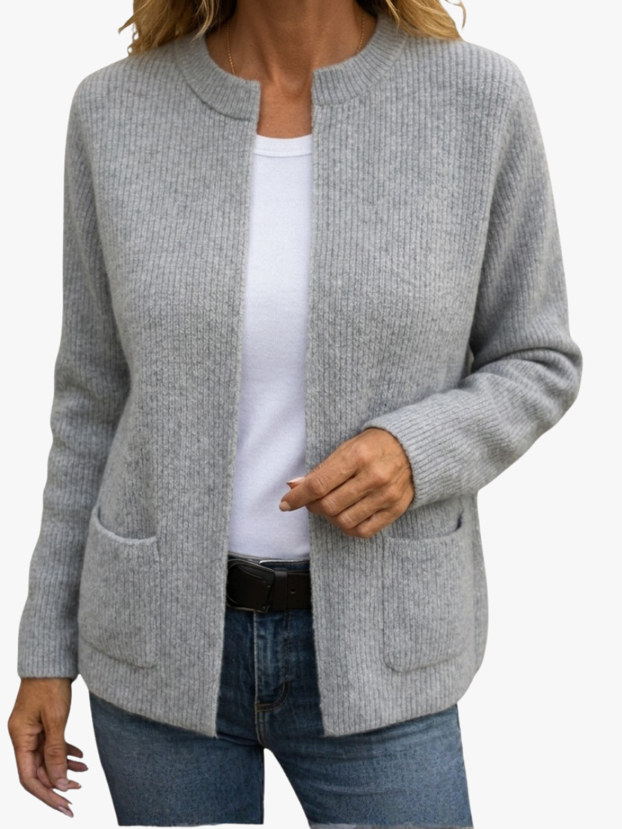Oddny zip up knit cardigan