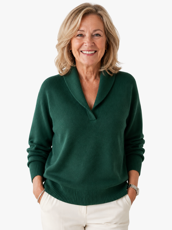Fleur relaxed v neck jumper