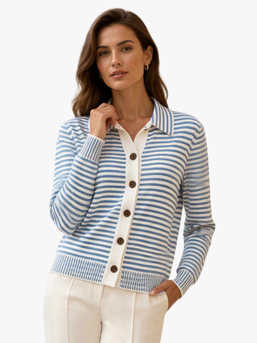 Nadia striped knit cardigan