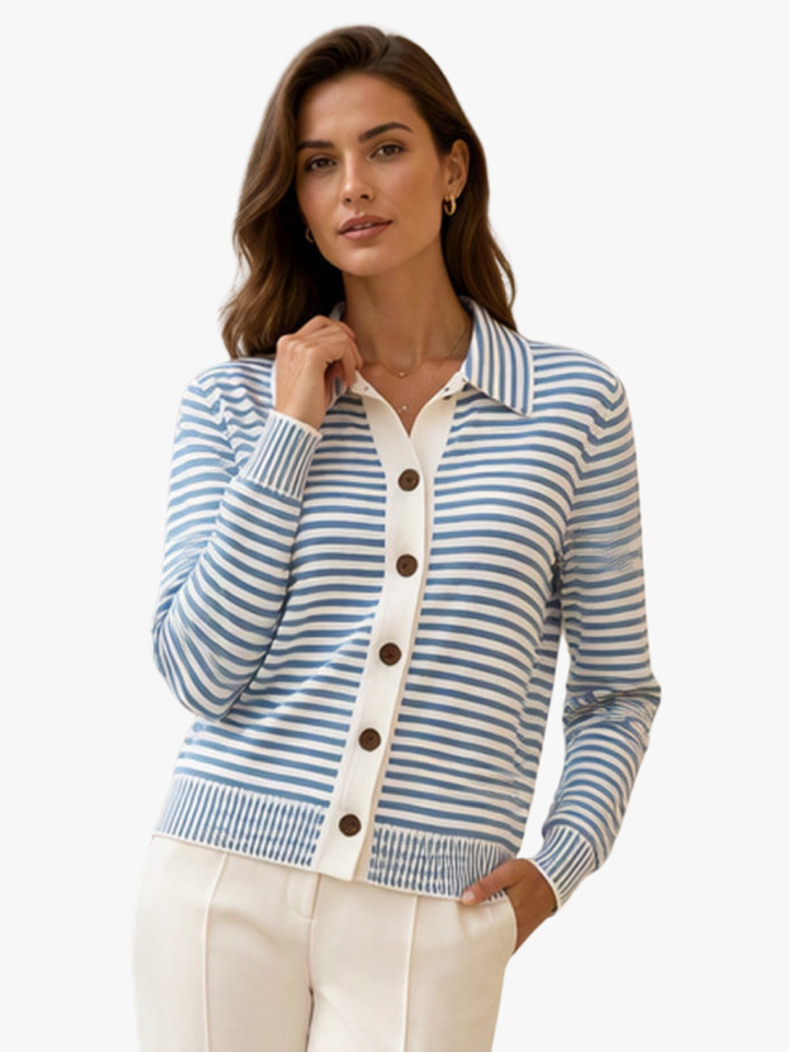 Nadia striped knit cardigan