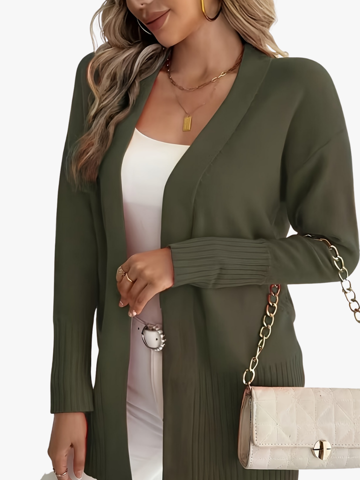Senna longline open knit cardigan – image 10