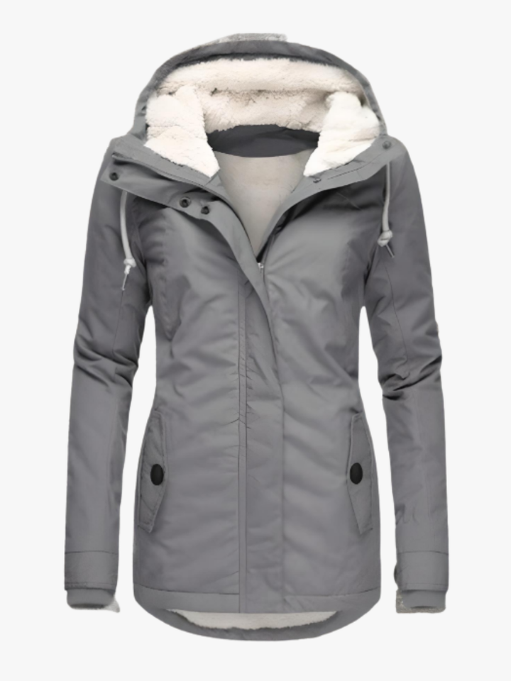 Lone fleece lined hooded parka