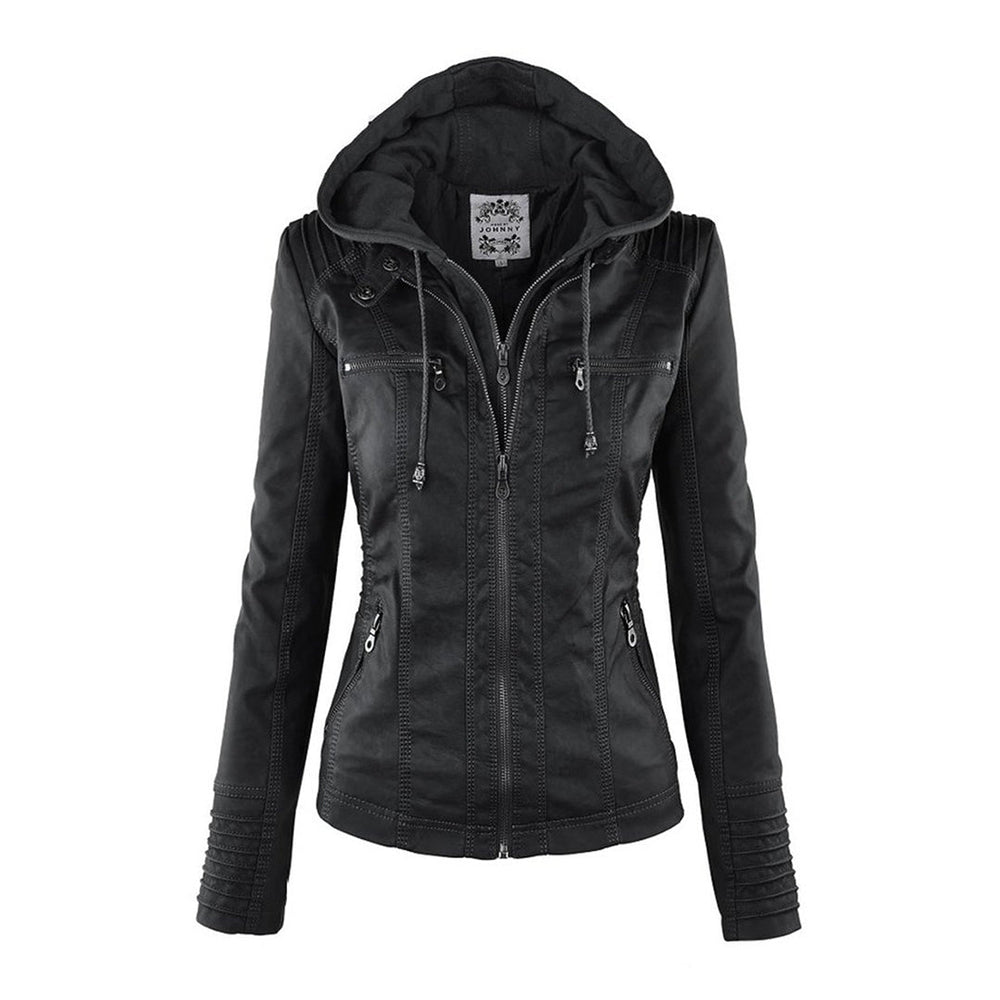 Anastasia fitted hooded jacket with zip pockets – image 2