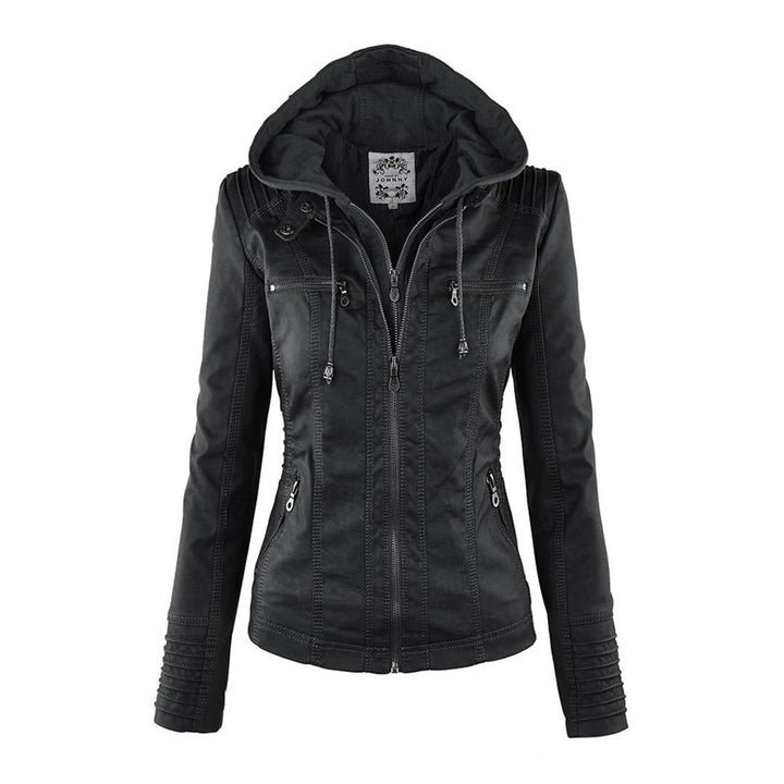 Anastasia fitted hooded jacket with zip pockets – image 2