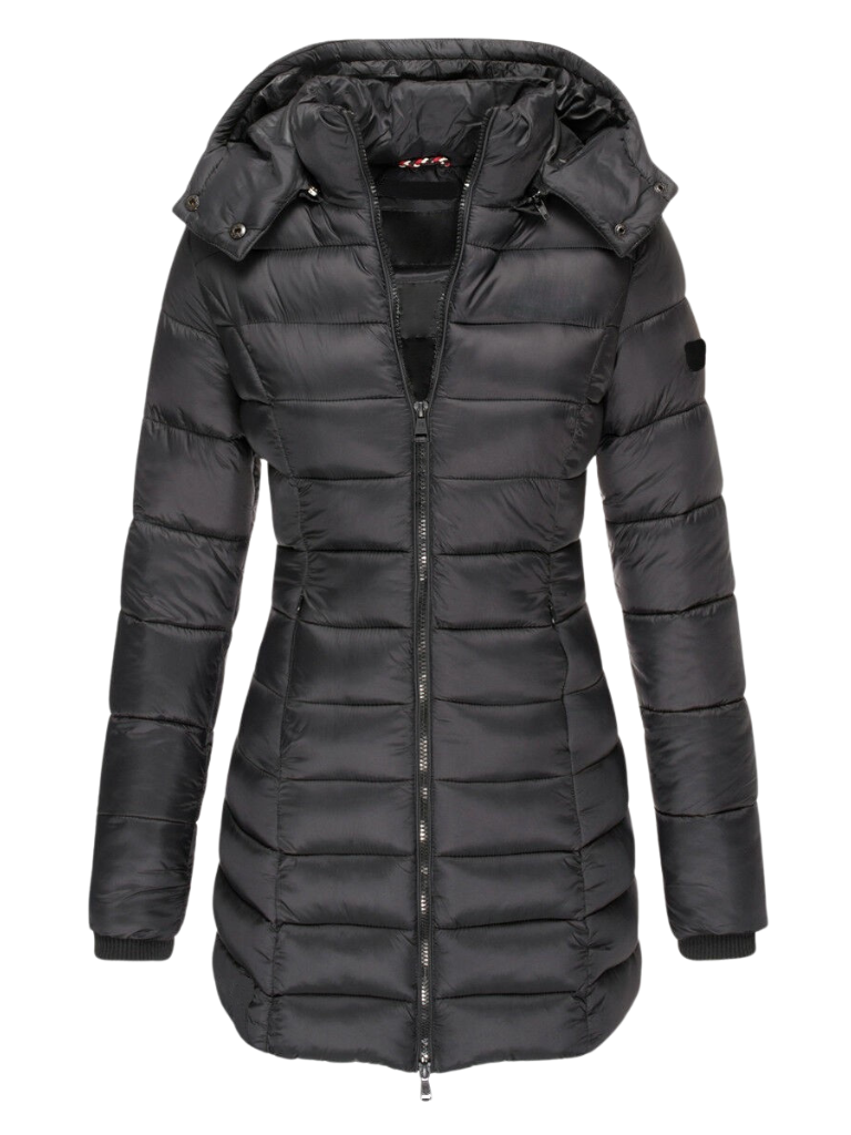 Bettany longline padded coat with detachable hood – image 6