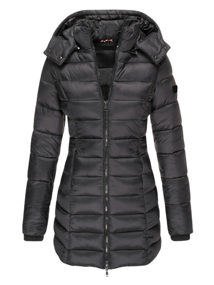 Bettany longline padded coat with detachable hood – image 6